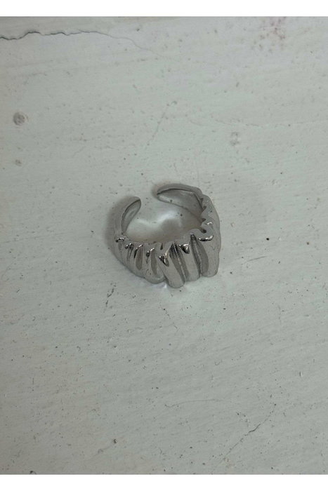 Heliophilia Silver Anillo de Cuerpo de Latón Plateado Ajustable Heliophilia Silver Anillo de Cuerpo de Latón Plateado Ajustable
